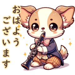 犬と楽器　№2