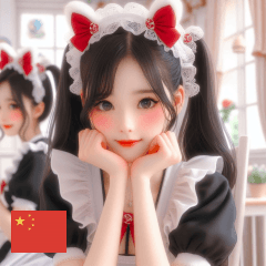 CN Twin Tail Maid Girl 2