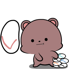 Chocolate Bear 2 : Pop-up stickers