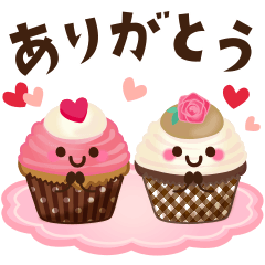 Cute chocolate sweets stickers