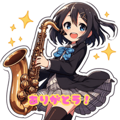 High school girl playing saxophone6