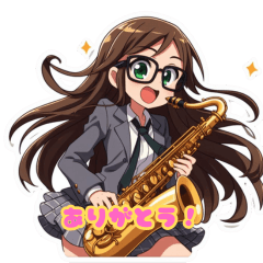 High school girl playing saxophone5