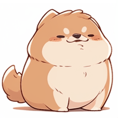 A chubby dogs sticker