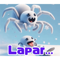 Snowy Spider Fun:Indonesian