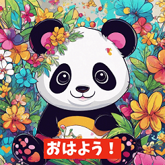 Cute panda stamp 1