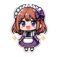 Purple Maid Charm