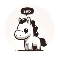 Expressive Horse Stickers