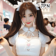 JPN crop top maid girl