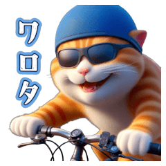 Cat ride a road bike4