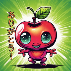 cute apple alien two