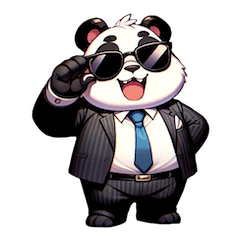 Office worker panda
