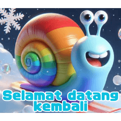 Snowy Snail Playtime:Indonesian