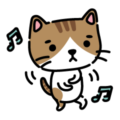 Kijishiro cat Stickers 2