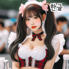 KR maid girl  A