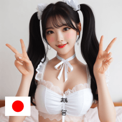 JP Double-tailed Japanese maid