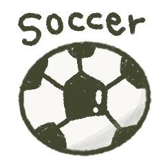 Love soccer sticker