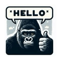 Gorilla One-Word Stickers