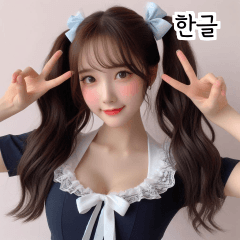 KR maid cosplay