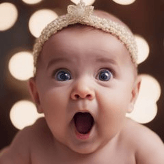 Surprised baby