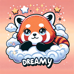 Emotional Red Panda Stamps