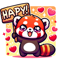 Adorable red panda