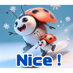 Snowy Ladybug Fun:English