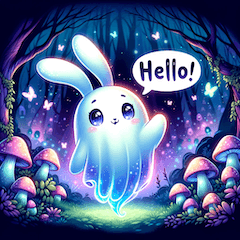 Ghost Rabbit & Enchanted Forest Friends