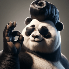 Stempel Panda Pompadour