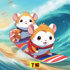 Cute Hamster Characters - Line Stickers