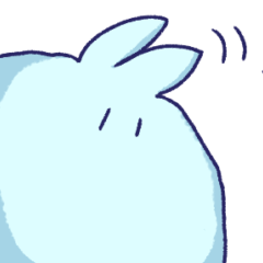 Fluffy snow rabbit 1