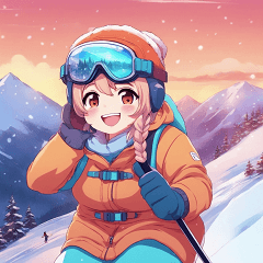 Plump Ski Girl 2