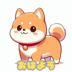 Greetings from Mame-Shiba dog