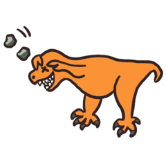 reply stamp Colorful Saurus