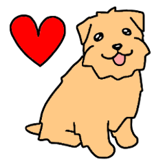 Dog Stamp Norfolk Terrier