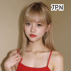 JPN Crop TopBlonde Girl