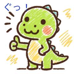 Dino Crayon World: Dinosaur stickers
