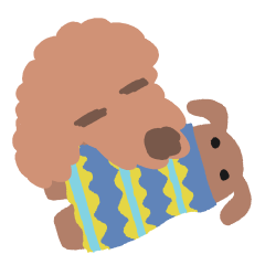 Pafe Paw Prints: Fluffy Dog Sticker