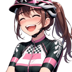 ロードバイク女子　ピンクジャージver