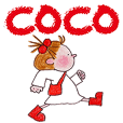 cocoページ♡⃜ ベーシック カフニット コジコジ COJI-COJI エンブロイダリー