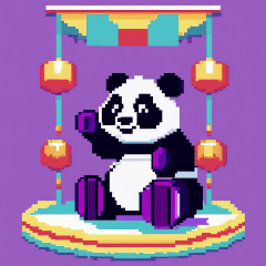 dot panda animal6
