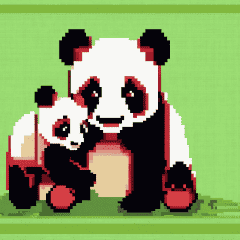 dot panda animal2