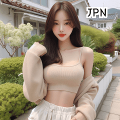 JPN 23 year old crop top girl