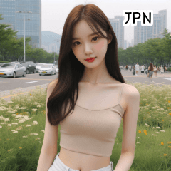 JPN 22 year old crop top girl