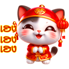 Cat Chinese new year