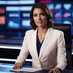 Fantasy Female Newscaster