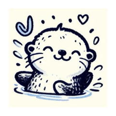 Adorable Sea otter san