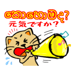 It's Lilo the  cat (Sinhala and Japanese