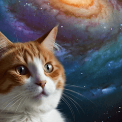 BIG Space cat meme