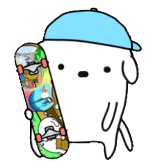 Slow Skateboard Travellers Sticker