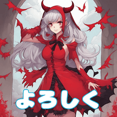 Cute Manga-Style Devil Stickers